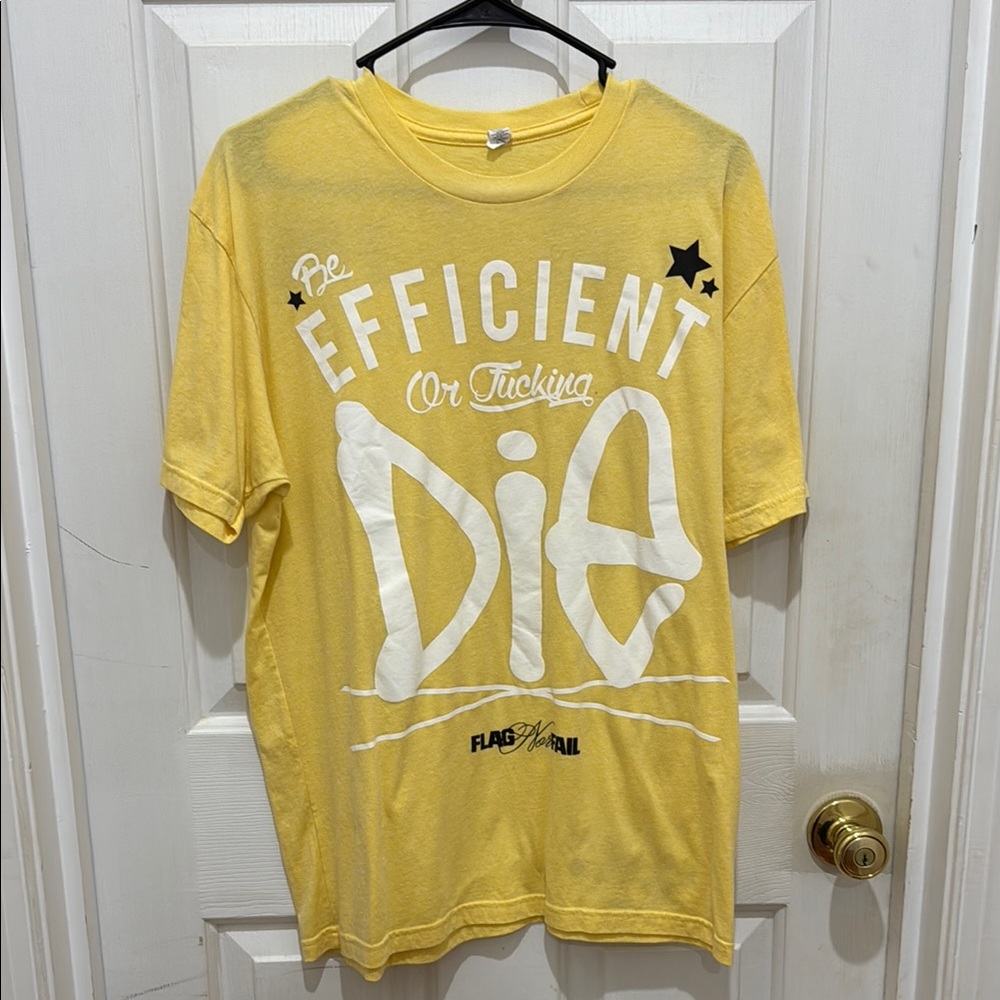 Flag Nor Fail Yellow Graphic Tee